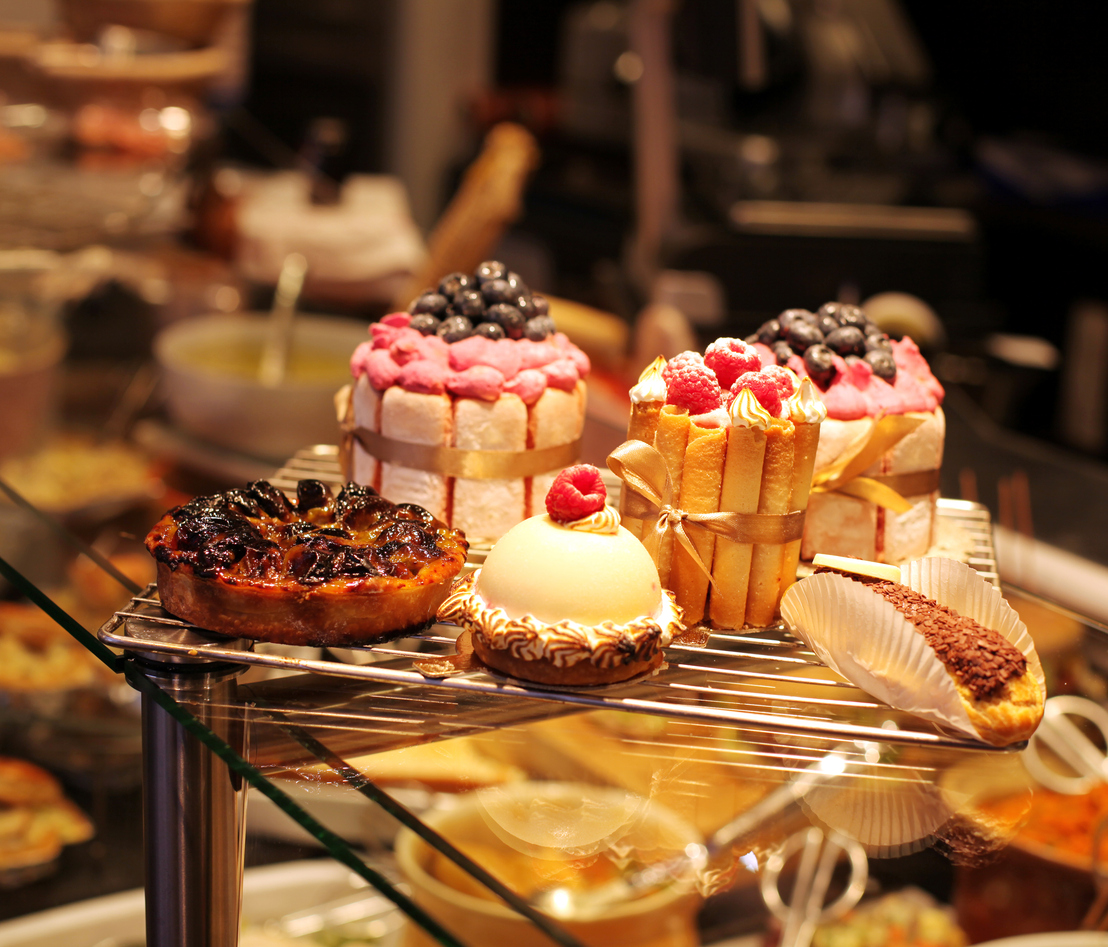 pastries on display