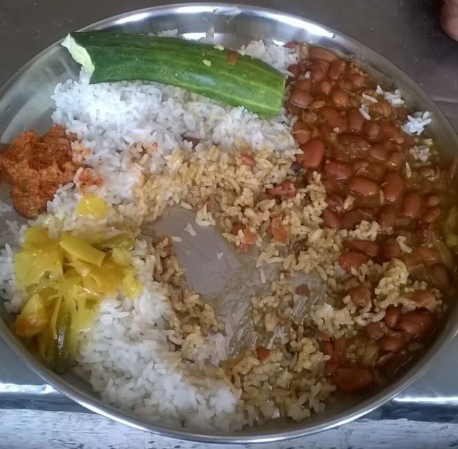 Typical North India Food Prepared for Rongmei Naga